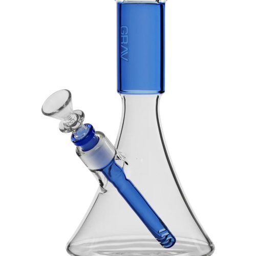 GRAV Medium Deco Beaker Bong Light Cobalt