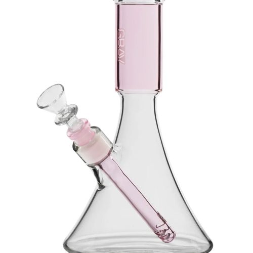 GRAV Medium Deco Beaker Bong Pink