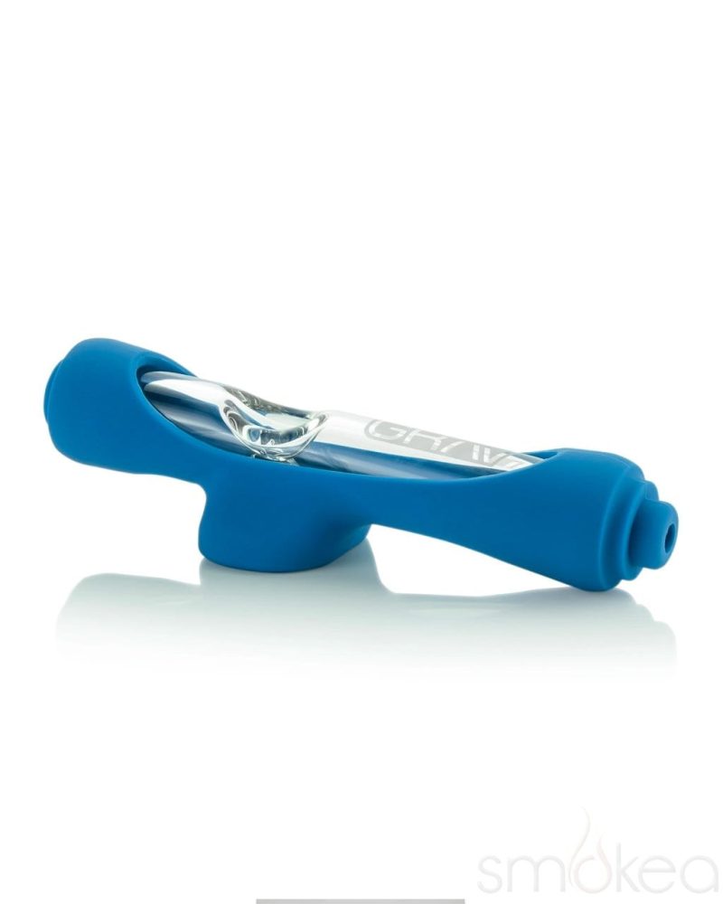 GRAV Mini Steamroller w/ Silicone Skin Blue