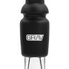 GRAV Silicone Capped Glass Crutch Black