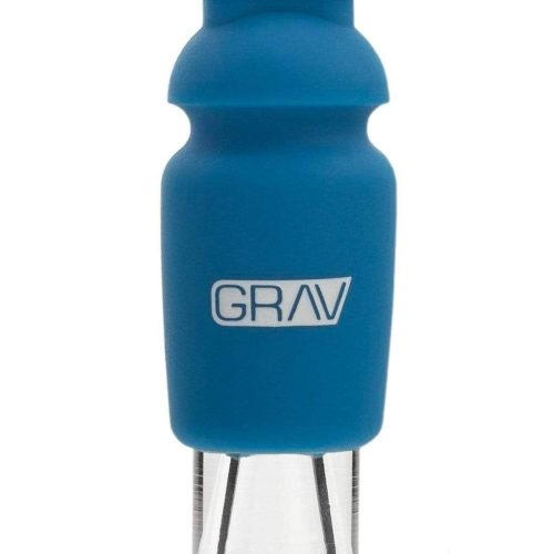 GRAV Silicone Capped Glass Crutch Blue