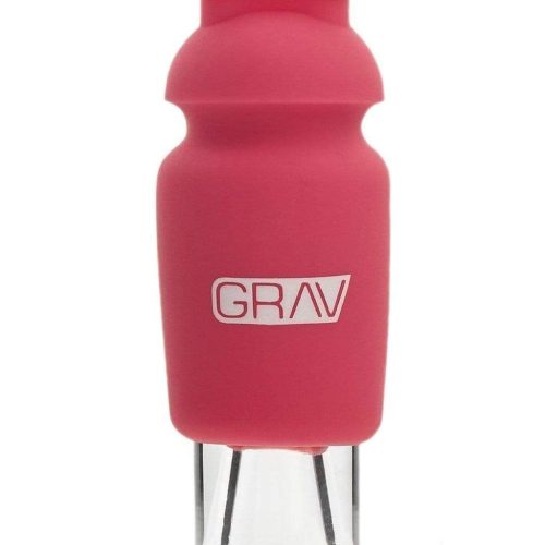 GRAV Silicone Capped Glass Crutch Pink