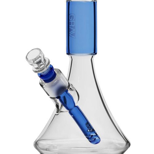 GRAV Small Deco Beaker Bong Light Cobalt