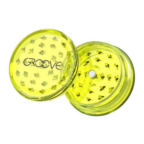 Groove Acrylic Grinder Yellow