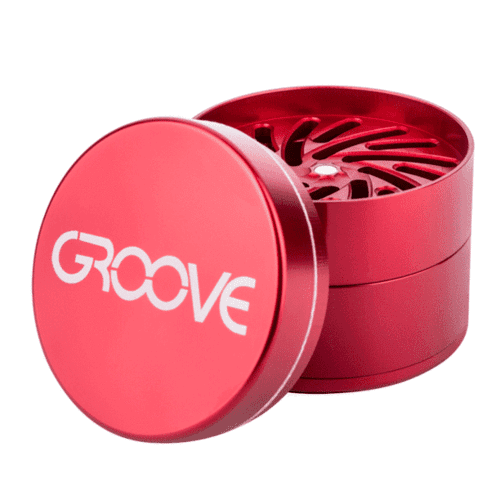 Groove by Aerospaced 4-Piece Grinder Red / 2.0