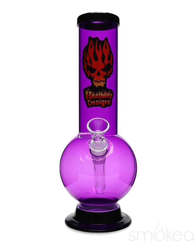 Headway 10" Glass on Glass Bubble Acrylic Bong