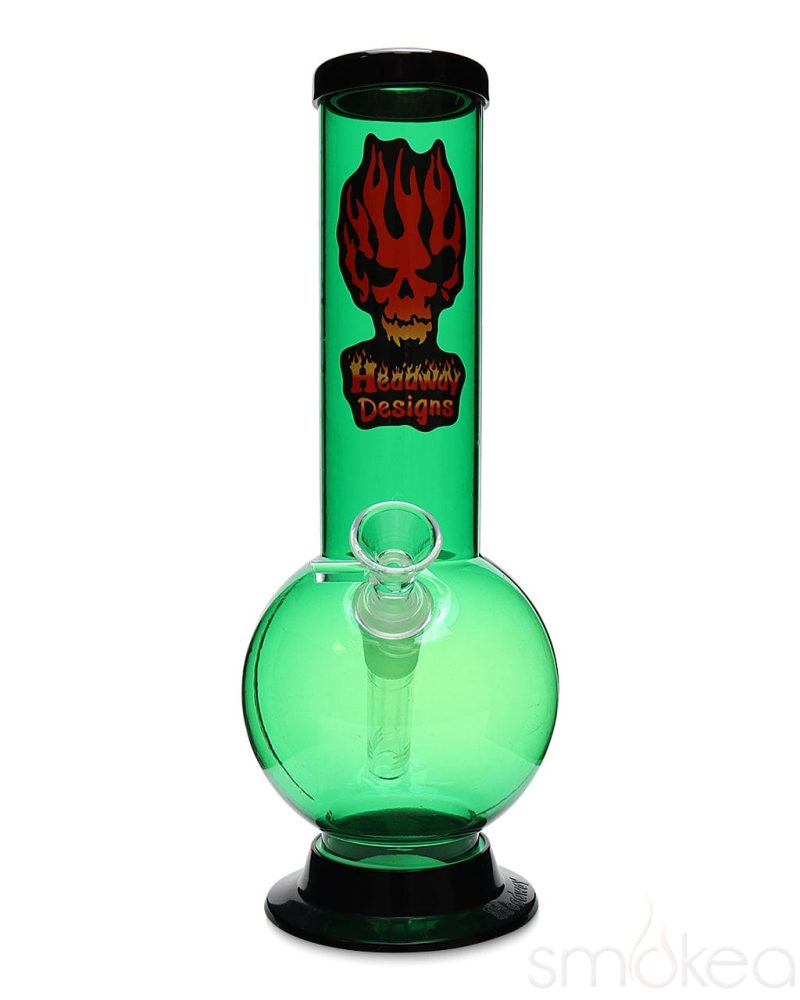 Headway 10" Glass on Glass Bubble Acrylic Bong