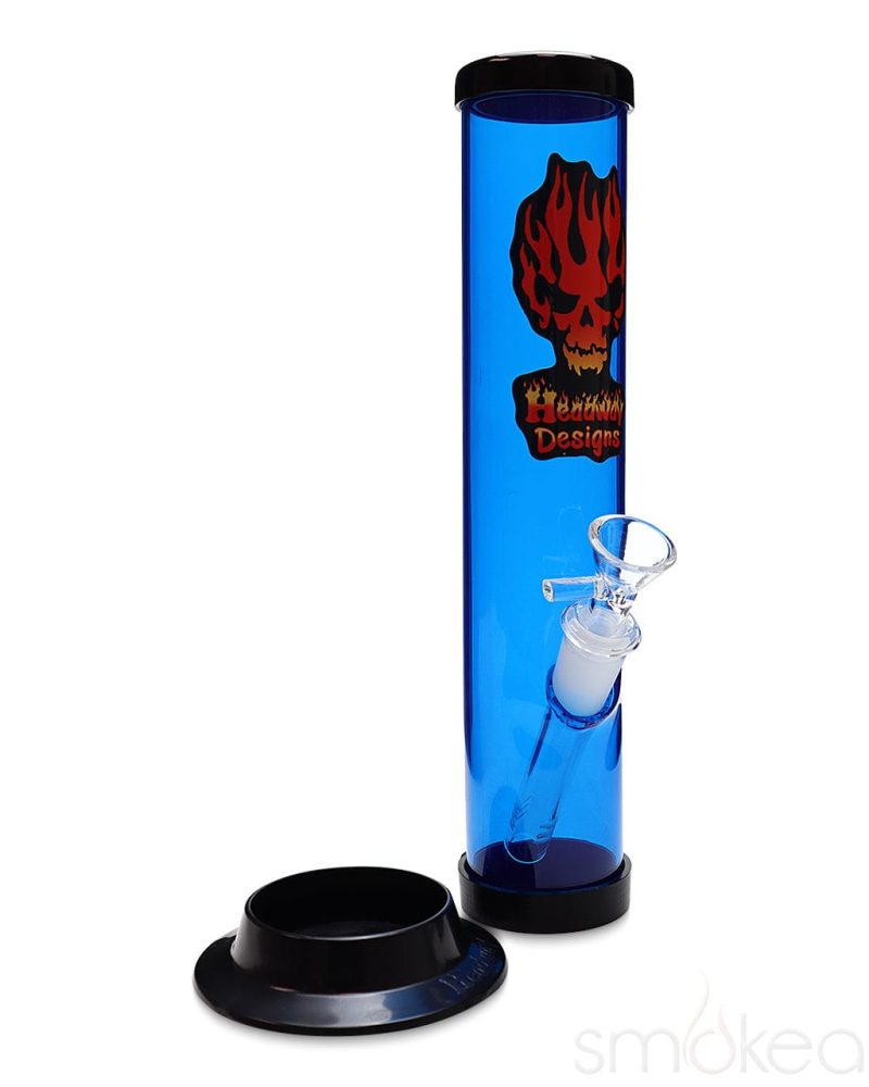 headway 10 glass on glass straight acrylic bong 29693729341542