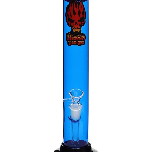 Headway 12" Glass on Glass Straight Acrylic Bong Blue