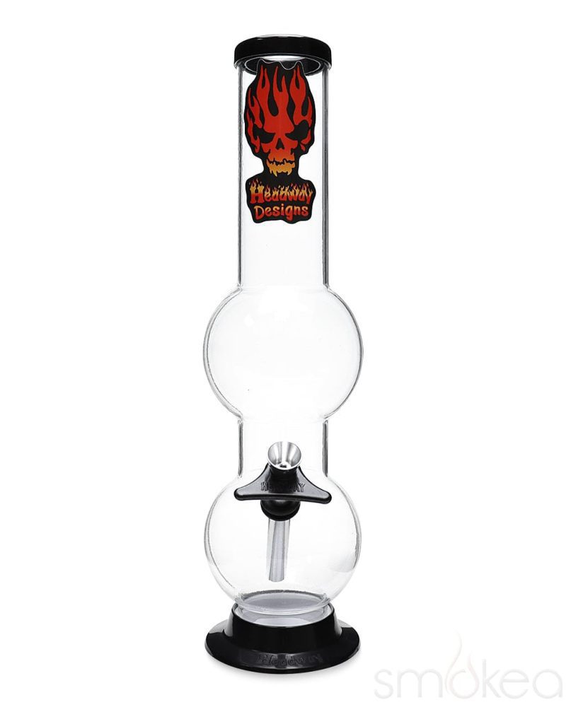 Headway 14" Double Bubble Acrylic Bong Clear