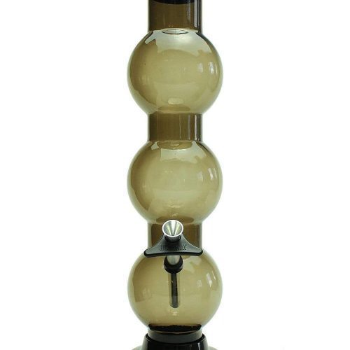 Headway 14" Triple Bubble Acrylic Bong Black