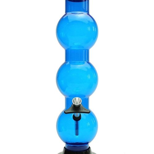 Headway 14" Triple Bubble Acrylic Bong Blue