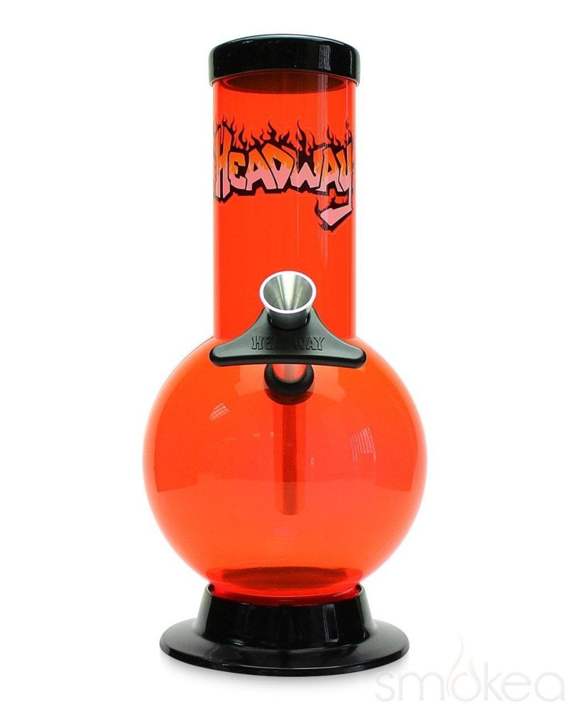 headway 8 bubble acrylic bong red 13114788413542