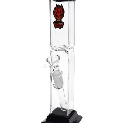 Headway Square Glass on Glass Ice Catcher Acrylic Bong 10"