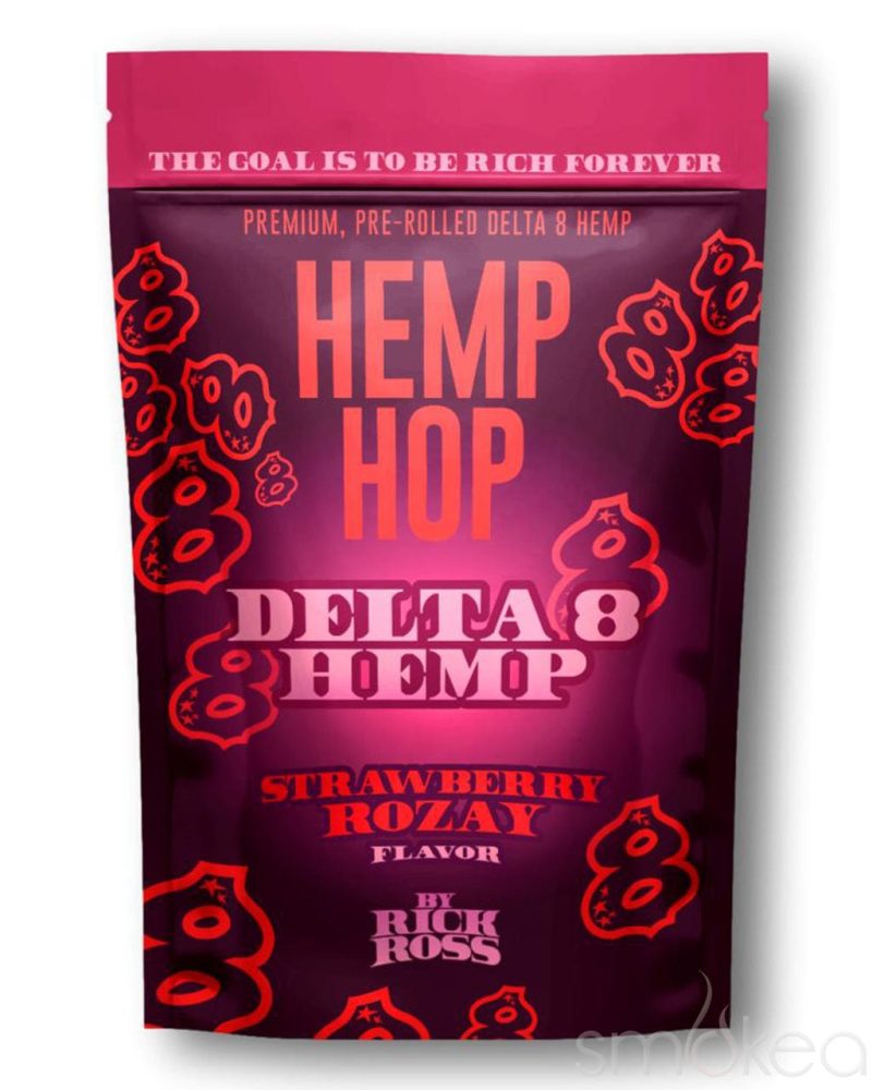 Hemp Hop by Rick Ross Delta 8 Pre-Rolls Strawberry Rozay