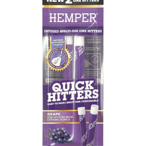 Hemper Quick Hitters Disposable One Hitters (2-Pack) Grape