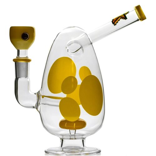 Hemper Spotted Egg Bong Yellow