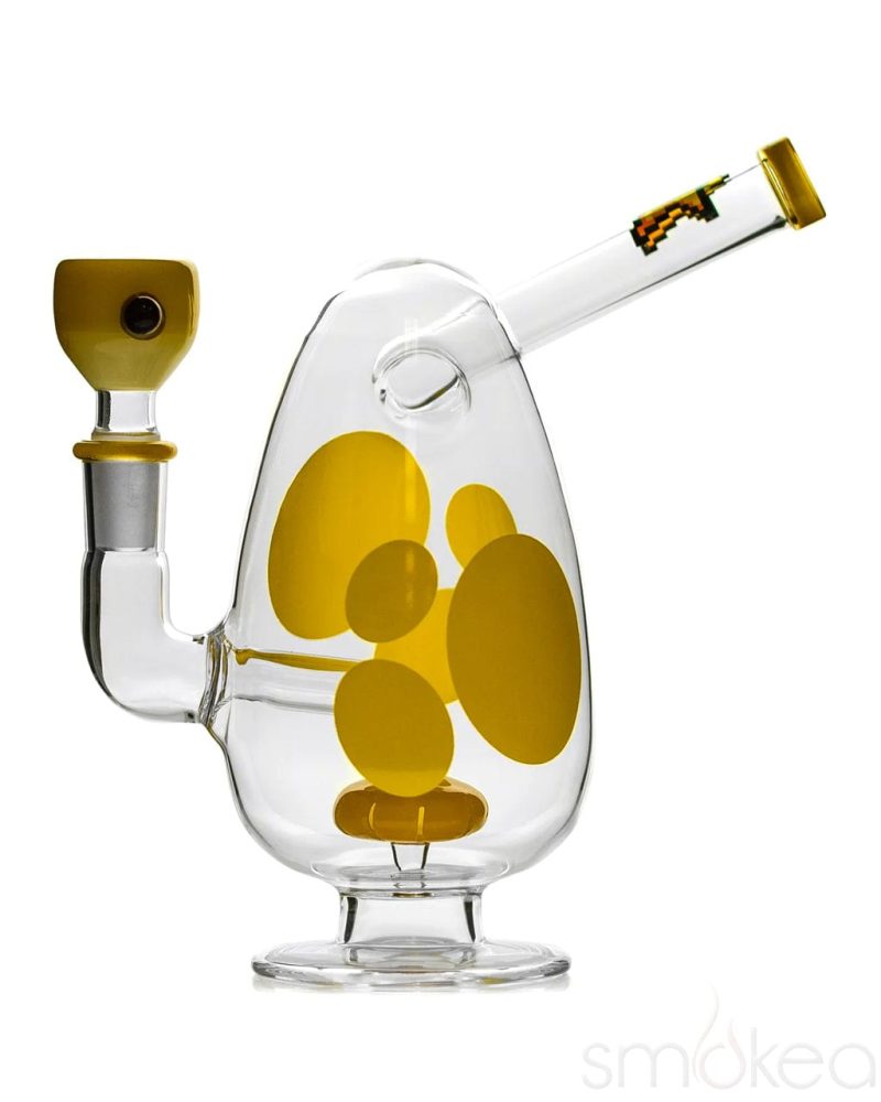 Hemper Spotted Egg Bong Yellow