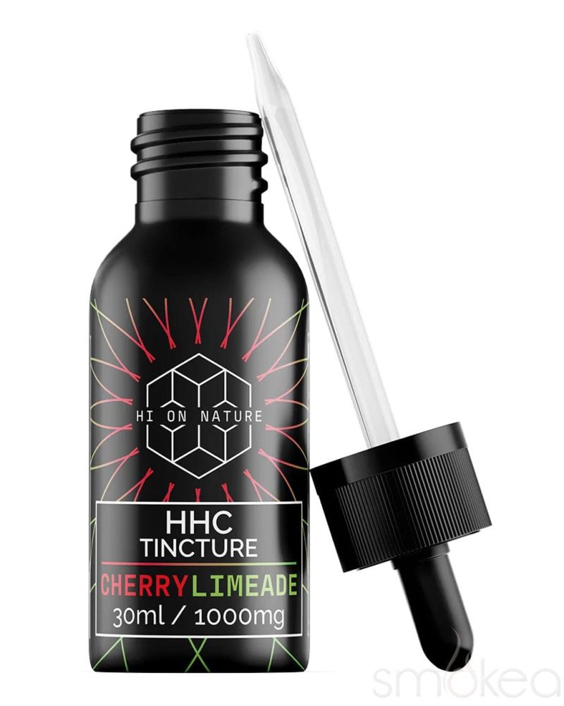 hi on nature 1000mg hhc tincture cherry limeade 29177427984486