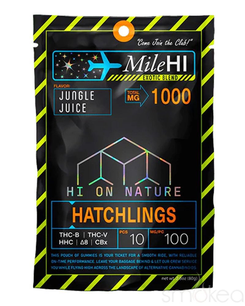 hi on nature 1000mg mile hi blend hatchlings gummies 10 pack 30274778824806