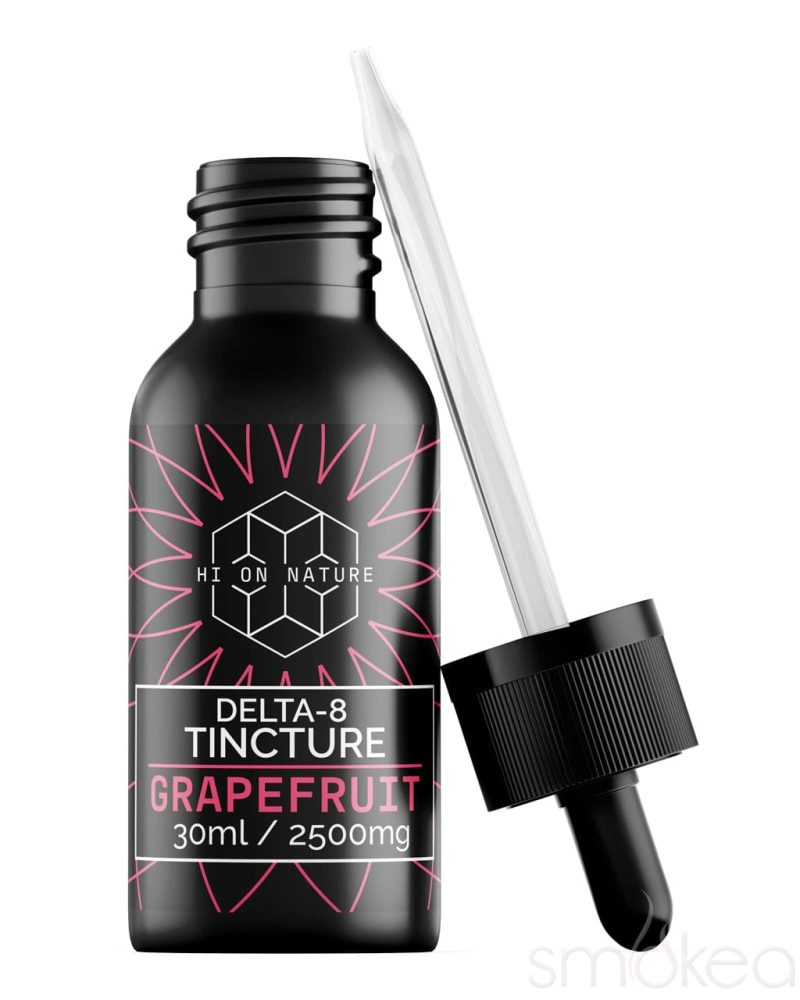 hi on nature 2500mg delta 8 tincture grapefruit 29629050716262