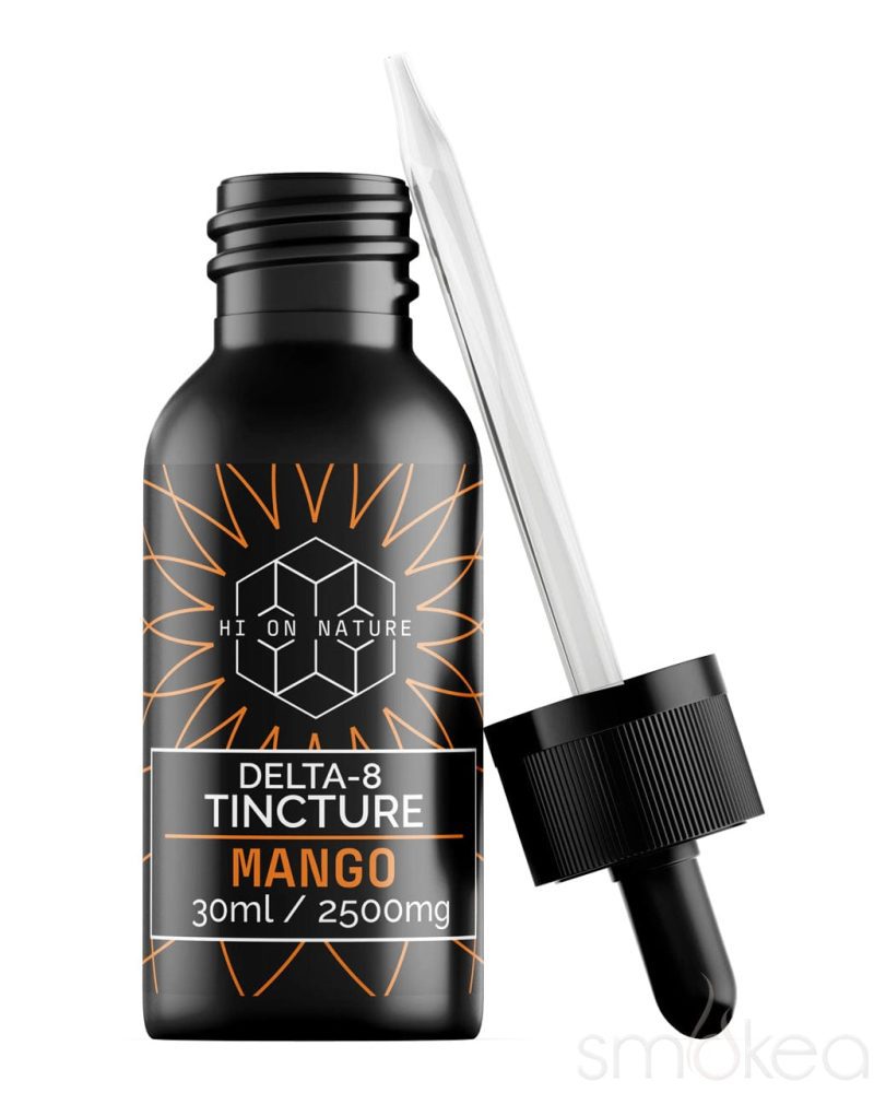 hi on nature 2500mg delta 8 tincture mango 29629053370470