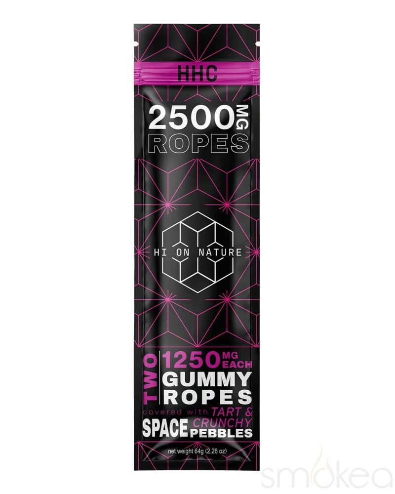 hi on nature 2500mg hhc gummy ropes 2 pack 29628576071782