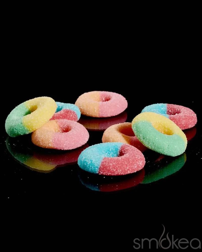 hi on nature 300mg delta 8 neon rings gummies 6 pack 29146889617510