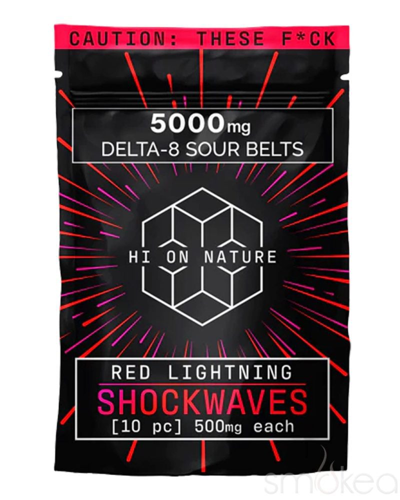 hi on nature 5000mg delta 8 shockwaves red lightning 29718029500518