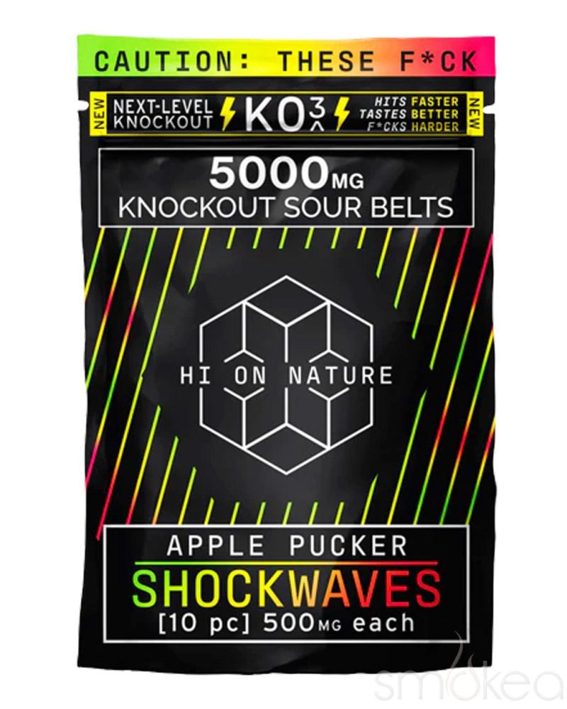 hi on nature 5000mg ko3 knockout shockwaves apple pucker 10 pack 29742658715750