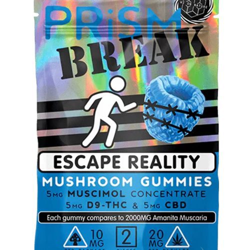 Hi On Nature Prism Break Mushroom Gummies - Blue Razz 2 Pack