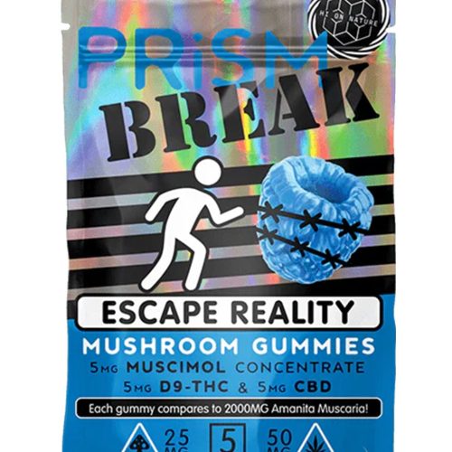 Hi On Nature Prism Break Mushroom Gummies - Blue Razz 5 Pack