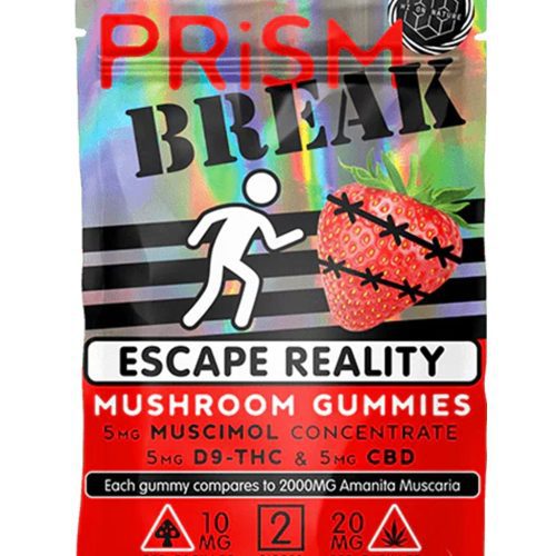 Hi On Nature Prism Break Mushroom Gummies - Strawberry 2 Pack