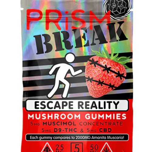 Hi On Nature Prism Break Mushroom Gummies - Strawberry 5 Pack