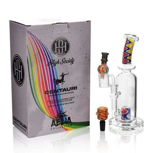 High Society Centauri Hybrid Water Pipe White Rainbow