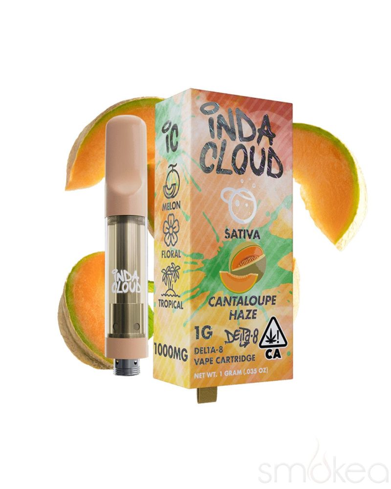 indacloud 1g delta 8 vape cartridge cantaloupe haze 29746574524518