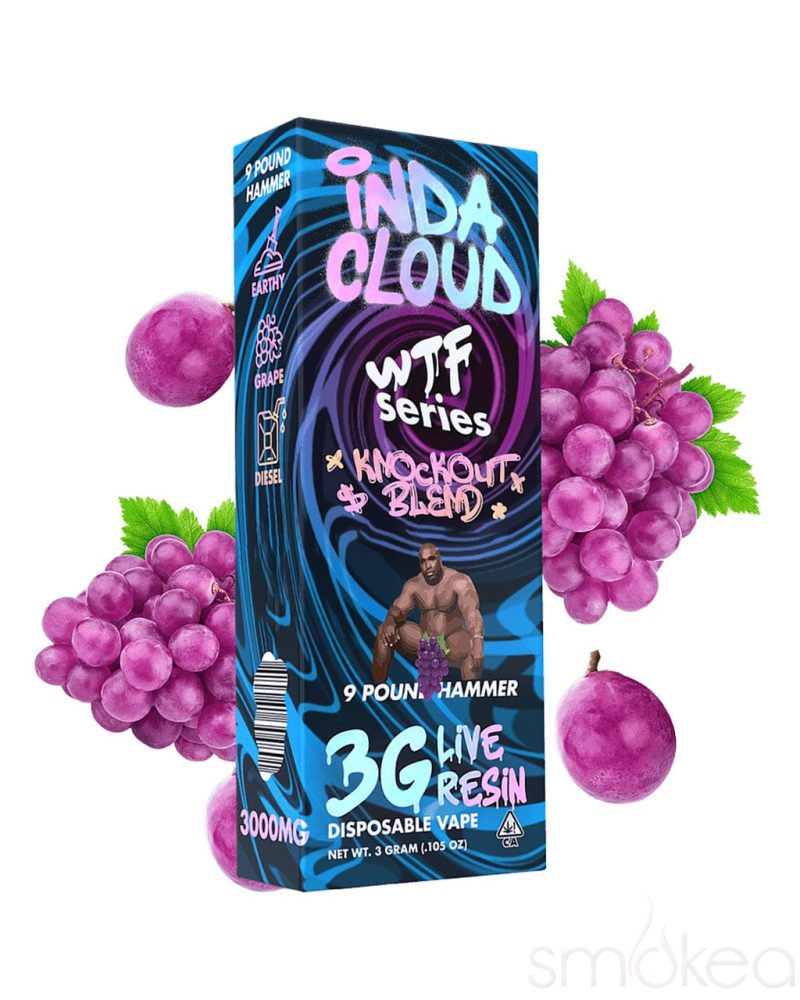 indacloud 3g wtf series knockout blend vape 9 pound hammer 29746369101926