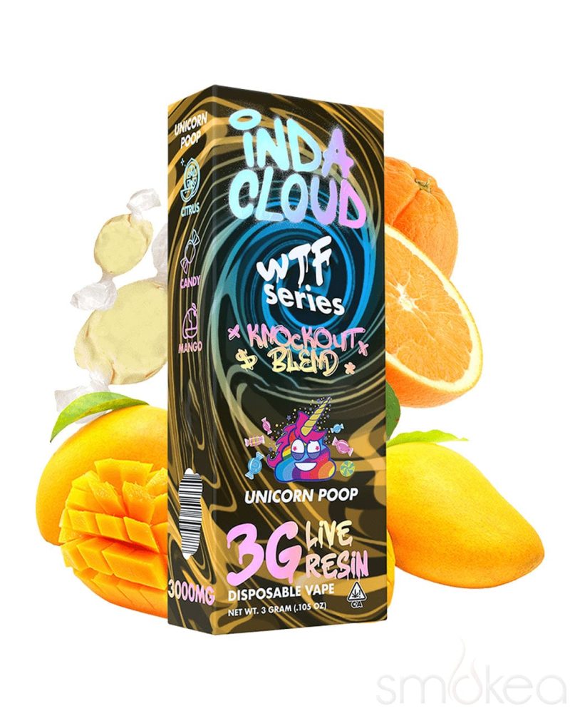 indacloud 3g wtf series knockout blend vape unicorn poop 29746405572710