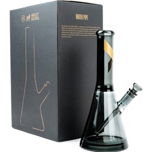 marley natural smoked glass beaker bong 28832188596326