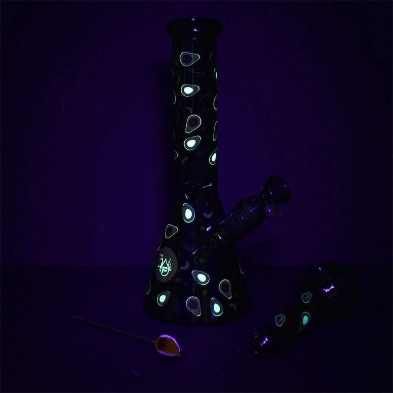 pulsar fruit series avocado gold bong pipe bundle 30992694313062