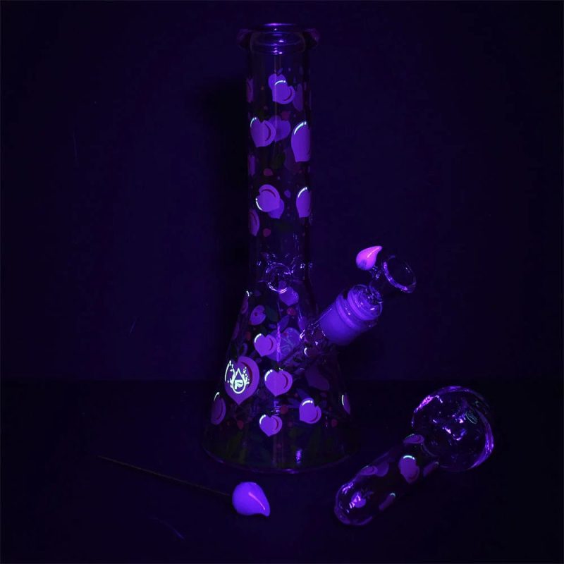 pulsar fruit series peaches cream bong pipe bundle 30992816373862