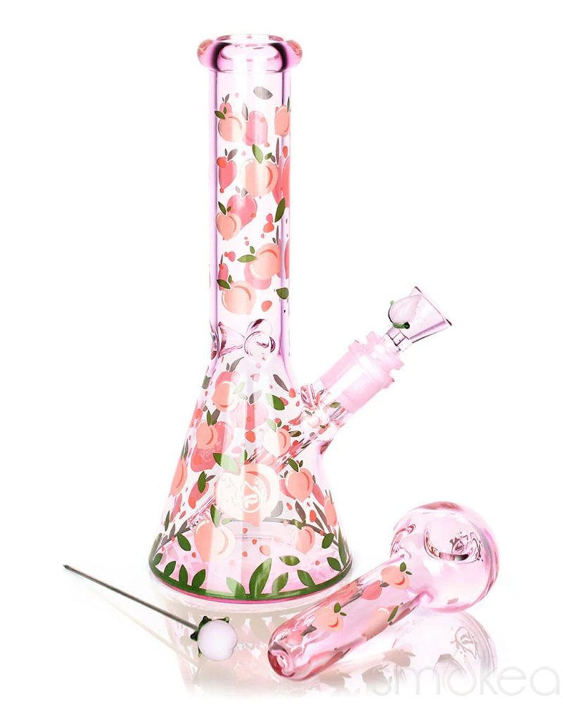 pulsar fruit series peaches cream bong pipe bundle 30992816636006