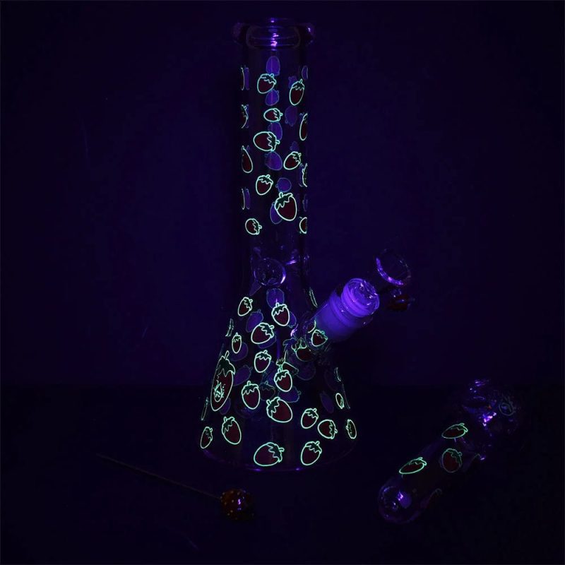 pulsar fruit series strawberry cough bong pipe bundle 30992773021798