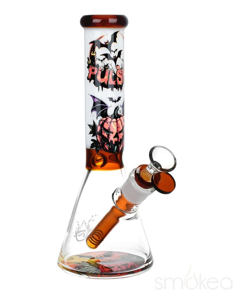 pulsar halloween scene beaker bong 31734509371494