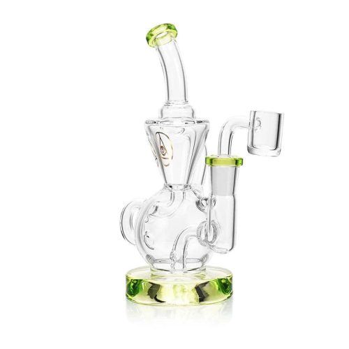 Ritual 6.5" Air Bender Bubble-Cycler Dab Rig Lime Green