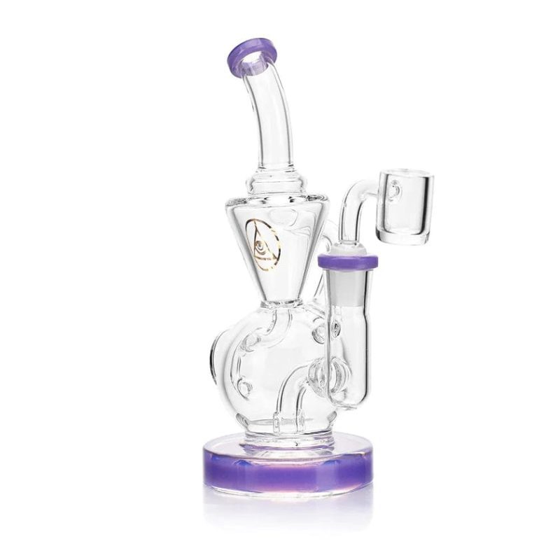 Ritual 6.5" Air Bender Bubble-Cycler Dab Rig Slime Purple