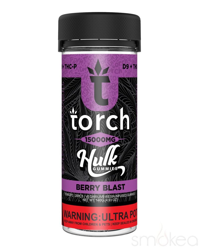 torch 15000mg delta 9 thcp hulk gummies berry blast 30973381214310