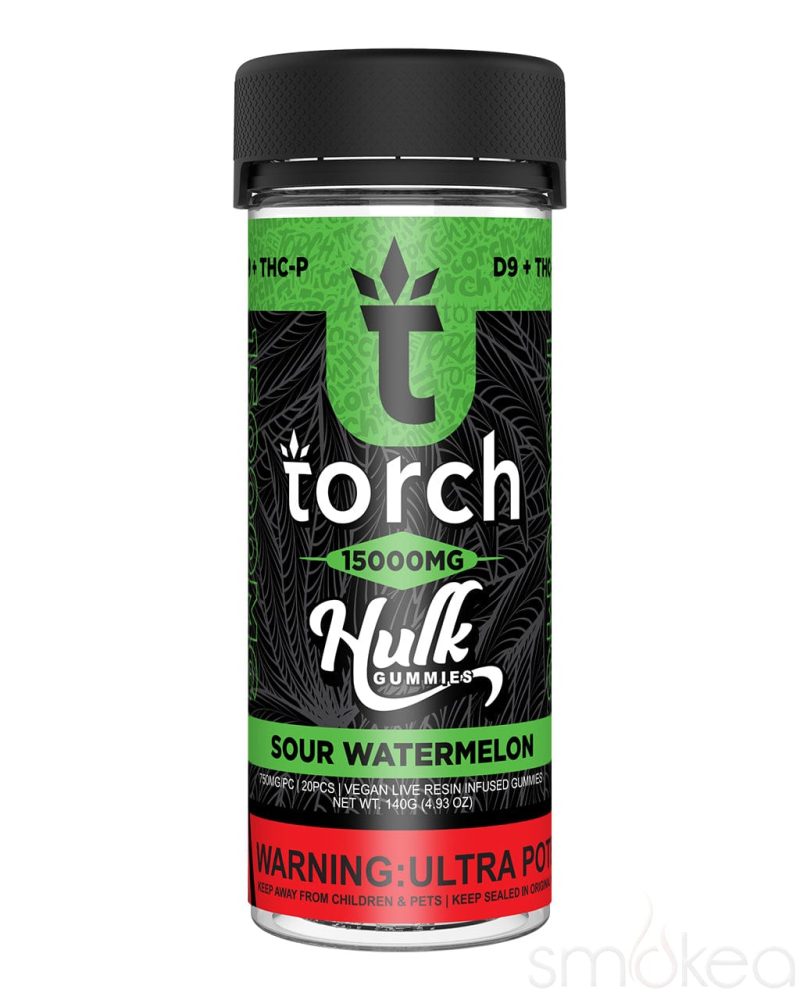 torch 15000mg delta 9 thcp hulk gummies sour watermelon 30973483941990