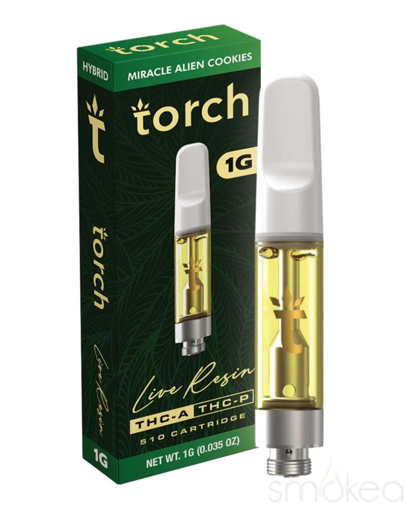 torch 1g thca live resin blend cartridge miracle alien cookies 30972415672422