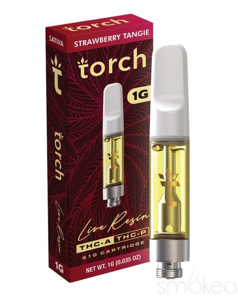 torch 1g thca live resin blend cartridge strawberry tangie 30972383166566